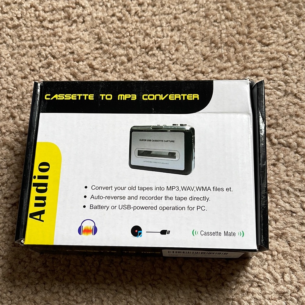Audio cassette to MP3 converter